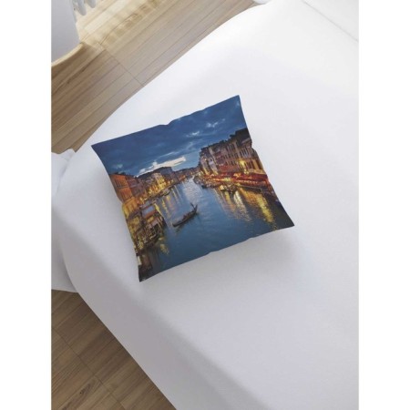 Decorative pillowcase "Lighted river", on a zipper, size 45x45 cm-1