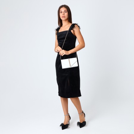 Female bag on a magnet, white color-5