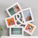 Photo frame plastic in 5 photos 10x10, 10x15 cm "and" White 44x35 cm