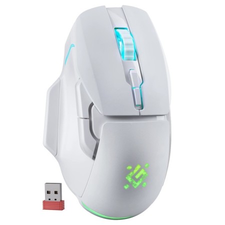 Mouse Defender STIX GM-009, wireless, optical, 3200 dpi, 500 mAh, 7 USB buttons, white-3