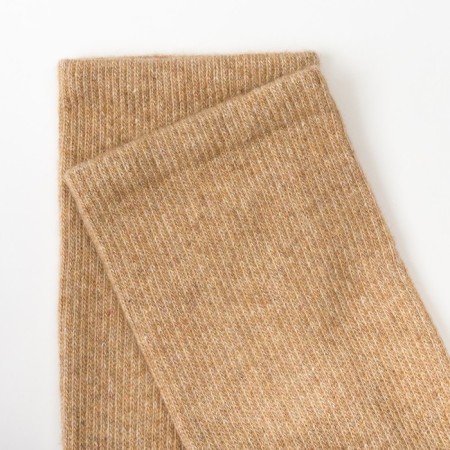 Women's stockings from Mongolian wool, beige color, size 23-25 ​​(36-42)-2