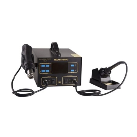Solder station Rexant R887D, 750 W, 220 V, 200-400 degrees.-2