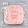 Disposable square plate "Happy birthday", cake, 16.5x16.5 cm