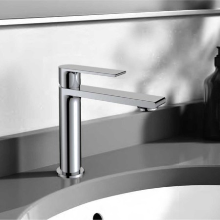 Vince Vogue VBF-1V1ch shell mixer, single-leaf, pour 133 mm, brass, chrome-1