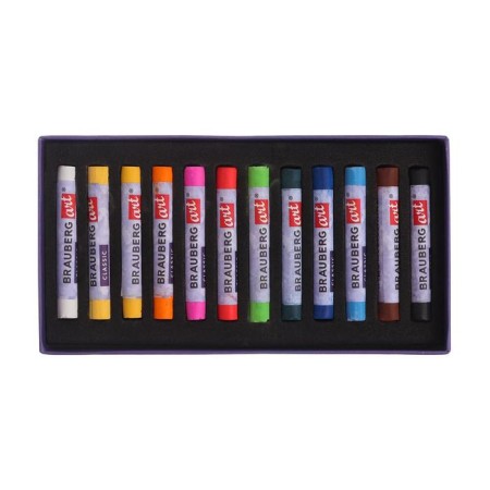 Pastel dry Soft set 12 colors, Brauberg Art Classic-2