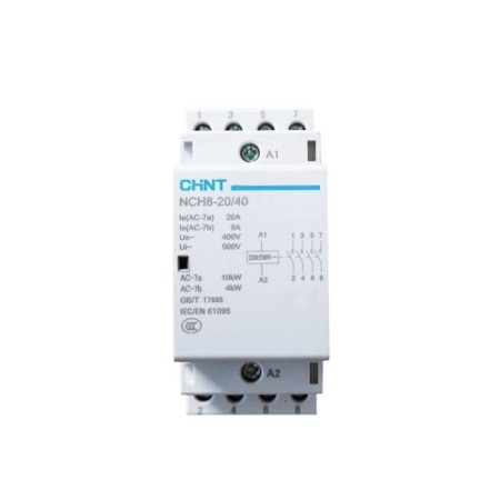 Contactor Modular Chint 256085, 20A, 4no