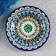 Plate of the Rishtan ceramics "Flowers", blue, flat, 17 cm, mix