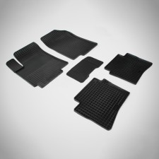 Rubber rugs ’grid’ for Kia Rio III, 2011-2017