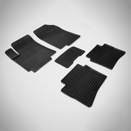 Rubber rugs ’grid’ for Kia Rio III, 2011-2017