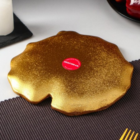 Fruit dish of the Dolyan "Link", 20 × 19 cm, gold color-2