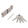 Cylinder mechanism standard MAX, 100 mm (50x50V), 5 keys, key/turntable, matte nickel 102481