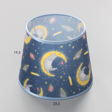 Universal lampshade "Sleepy cats" E27/E14 24x24x19cm-3