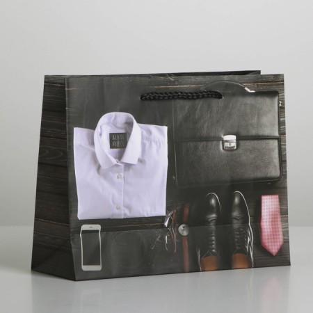 Gift laminated package, packaging, "style", ms 23 x 18 x 8 cm-4