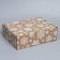 Box the national team "Snowflakes", brown, 27 x 21 x 9 cm, New Year