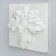 Gypsum figure ornament: maple leaf, 27 x 27 x 6 cm