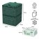 Piteco composter, 300 l, plastic, green