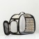 Bag - Animal carrying, folding, transparent, 42 x 32 x 28 cm, beige