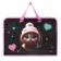 Folder with A4 handles, 340 x 245 x 35 mm, plastic, zipper around, Hatber "kitten in a hat"