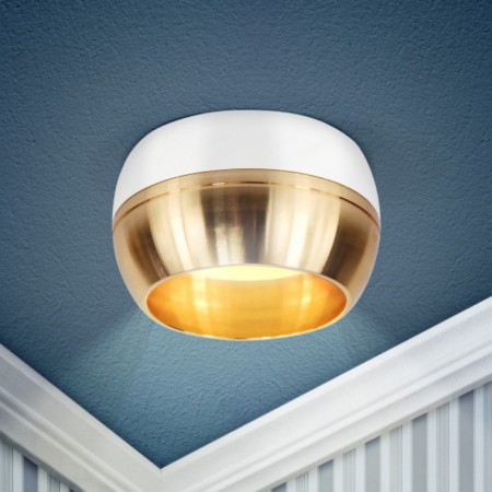 Lamp 1x15W GX53 9x9x5 cm, white/gold