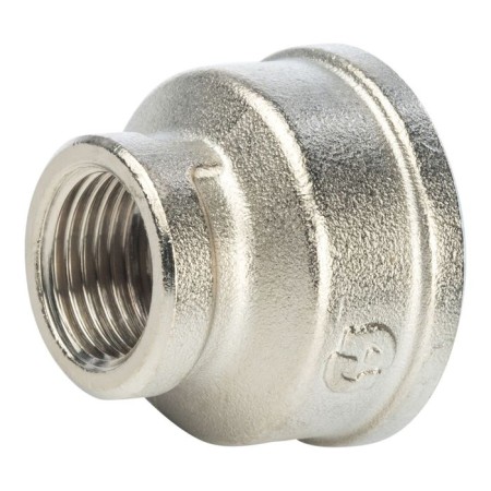 The coupling Stout SFT-0006-000112, 1 "x 1/2", internal carving, transition, nickelized brass-2