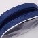 Cosmetic bag with a handle, blue color