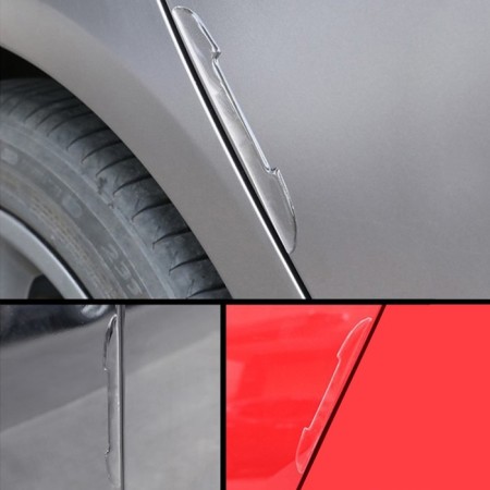 Door lining, 15 × 1.7 cm, anti -shock, transparent, set 4 pcs-1