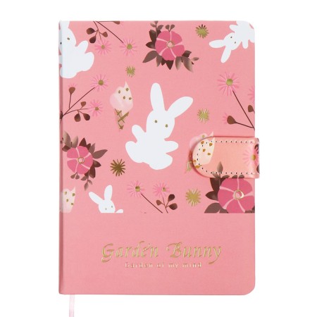 Notebook Gift 112l, Line, with a Fleet, a cut with a pattern of the cover, flowers (17.7x13.5cm) 1