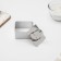 The form for laying out the share "Square", 8 × 8 × 4 cm, with a press, stainless steel