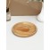 Wooden plate ADELICA "Classic", D = 16 cm, saturated with mineral oil, birch