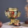 Khokhloma set, oval, 3 objects, samovar 3 l, a teapot 0.7 l, tray