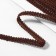 Decorative braid "Chanel", 8 mm, 10 ± 1 m, brown color
