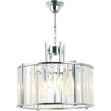 Crystal Suspend Crystal 4XE14 40W, size 40x40x52-150 cm, chromium color