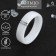 Ring Ceramics "Rhubates", 6 mm, white color, 20 size