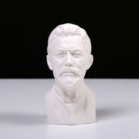 Gypsum figure famous people: Bust Chekhov, 7.5 x 8 x 15.5 cm-2
