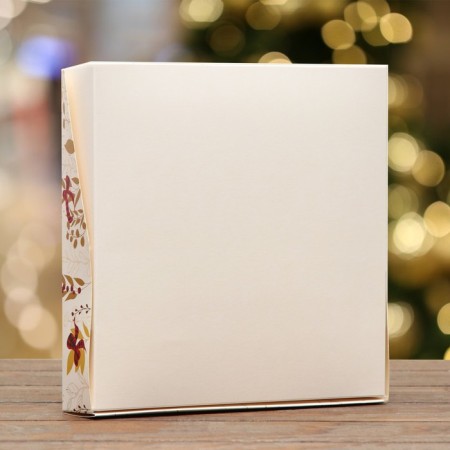 Folding box with the New Year's window 20 x 20 x 4 cm-3