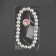 Picking for curtains “Pearl beads”, D = 1.5 cm, 39 cm, white color