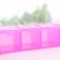 A tableter for a week with a chain, 7 sections, pink, Russian letters, 15 x 3 x 2 cm.