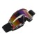 Mask glasses for motorcycle engineering, glass blue-violet chameleon, black-red, OM-25