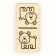 Domino wooden "animals" 28 chips 60x27 mm