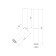 Ceiling accent Elektrostandard, Pika LED 30x30X240 mm, IP20, Gold color