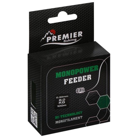 Premier Fishing Monopower Feeder, diameter 0.3 mm, test 8 kg, 100 m, green-1