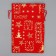 Bag gift canvas "Happy New Year", embossing, 16 x 24 cm +/- 1.5 cm, New Year