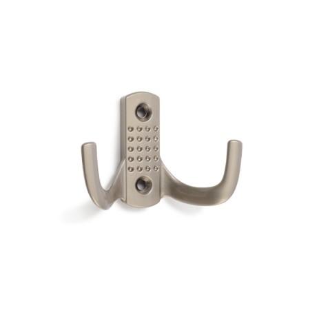 Hook furniture tundra TKD011SS, two -rifle, satin nickel color