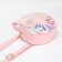 Baby backpack on a zipper, light pink color