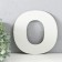 The panel of the letter "o" 20x20 cm, white