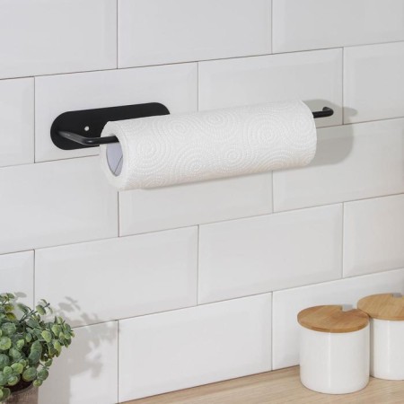 Holder for paper towels of a suspended share 26 × 1.5 × 12 cm, black color-2