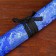 Suv. Product Katana 3V1 on a stand, scabbard fabric, dragons gold on blue 47/70/89cm