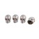 Cap on the valve, Torso, skull, chrome, set 4 pcs