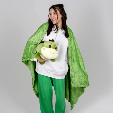 Soft toy "Dino" with a blanket, 55 cm-6