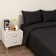 Sofi de Marko “Sandy” bed linen, size 220x240 cm, 200x215 cm, 50x70 cm - 2 pcs, color black